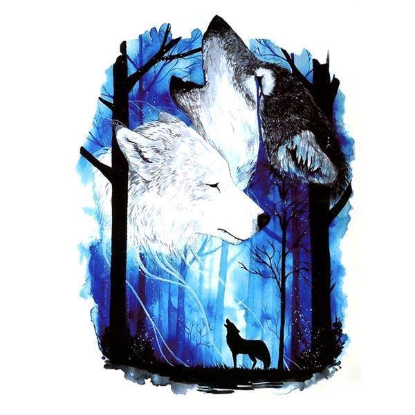 Wolf Tattoo Forest | Wolf-Horde-