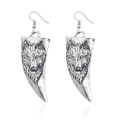 Wolf Tooth Earrings | Wolf-Horde-Silver-