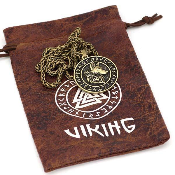 Wolf Viking Necklace | Wolf-Horde-Golden-