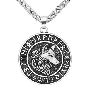 Wolf Viking Necklace | Wolf-Horde-Silver-