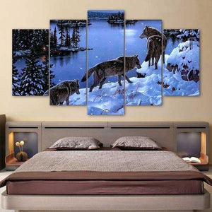 Wolf Water Painting | Wolf-Horde-Small-