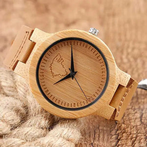 WOODEN WOLF WATCH FOR MEN Wolf-Horde